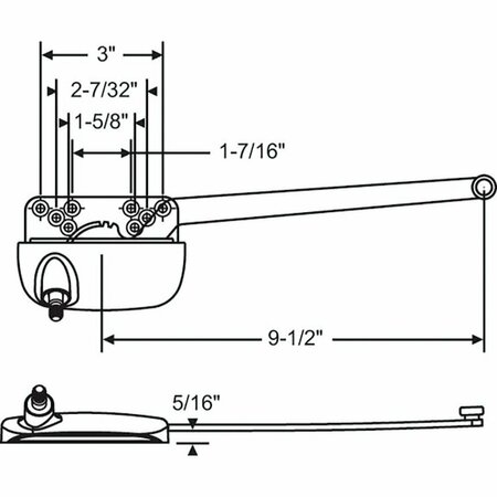 STRYBUC Single Arm Casement Operator 36-129-1E